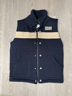 G-Star RAW Guard Bodywarmer Knit Vest Navy Streetwear Utility Men M